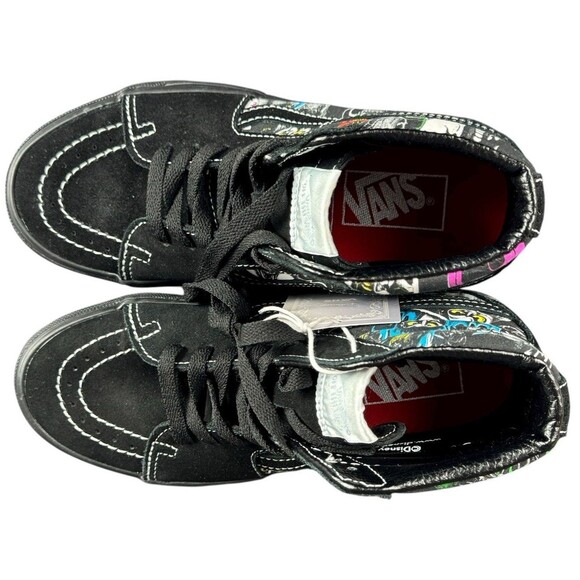 Vans X Disney 100th Villains Sk8 Hi Sneakers Shoes Black Mens 4.5 Womens 6 New - Picture 6 of 9